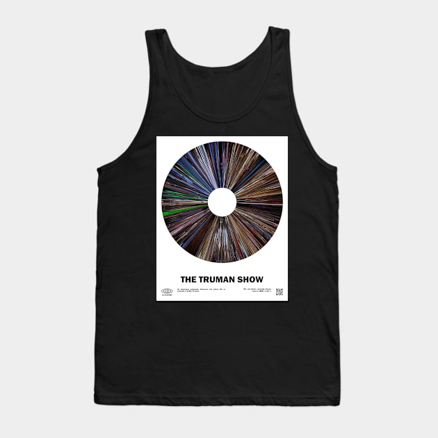 minimal_Truman Show Warp Barcode Movie Tank Top by silver-light